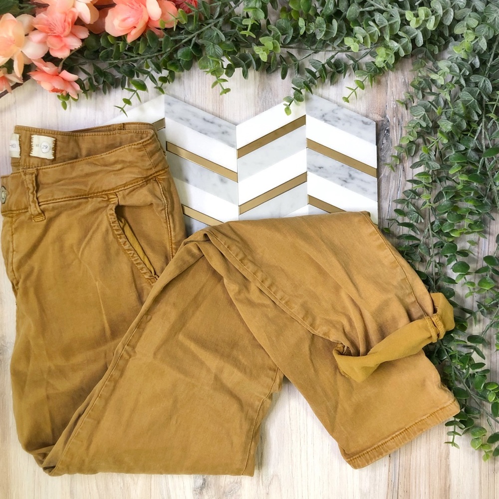 Hei Hei Anthropologie Skinny Pants Golden Tan